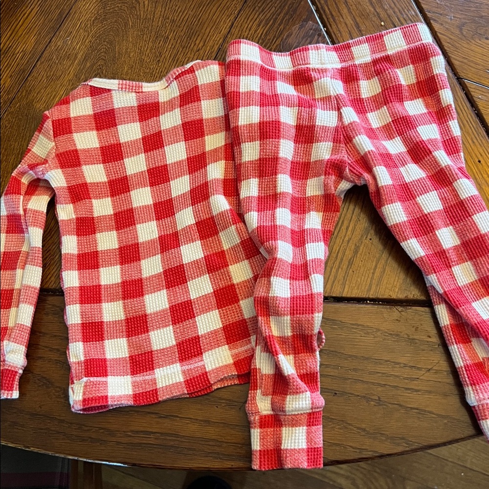 Spearmint Love Organic Waffle 2-Piece Set, Red Plaid - Picture 5 of 5